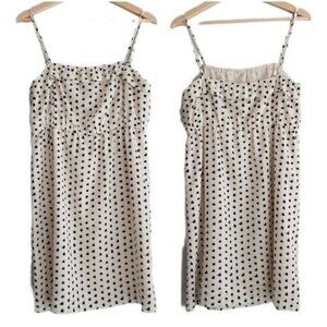 J. CREW / Empire Waist Tank Top MIni Dress Polka-dot Sz S